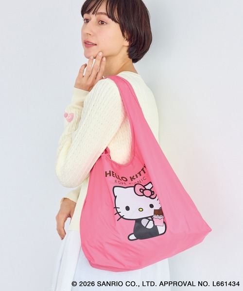 エコバッグ 「ROPE' PICNIC×ハローキティ」折りたたみエコバッグ