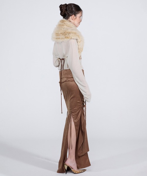 「SCULPTOR」 スカート SMALL ブラウン レディース_画像5