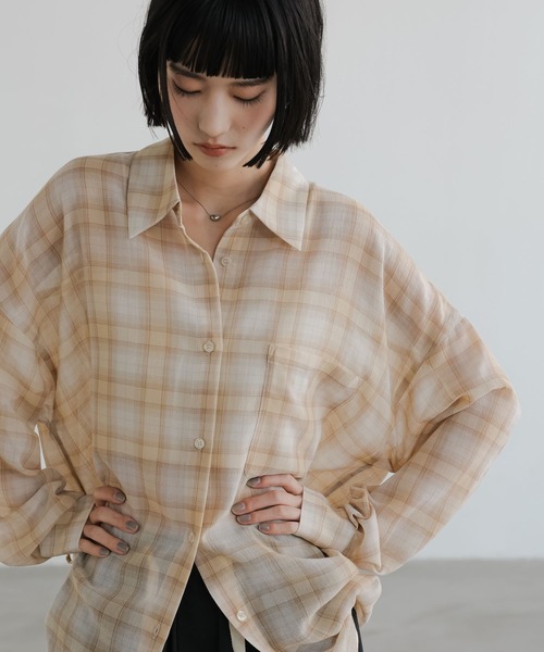 LOWRYS FARM（ローリーズファーム） ブラウス シャツ シアーチェック