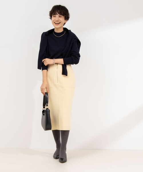 「NOLLEY'S Sophi」 タイトスカート 36 グレイッシュベージュ レディース_画像2