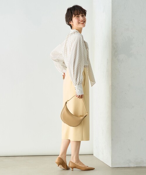 「NOLLEY'S Sophi」 タイトスカート 36 グレイッシュベージュ レディース_画像6
