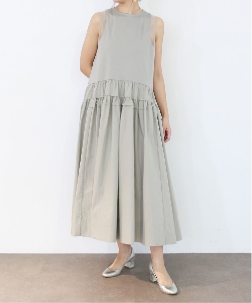 Marilyn Moon（マリリンムーン） ワンピース cut-sew docking trapeze