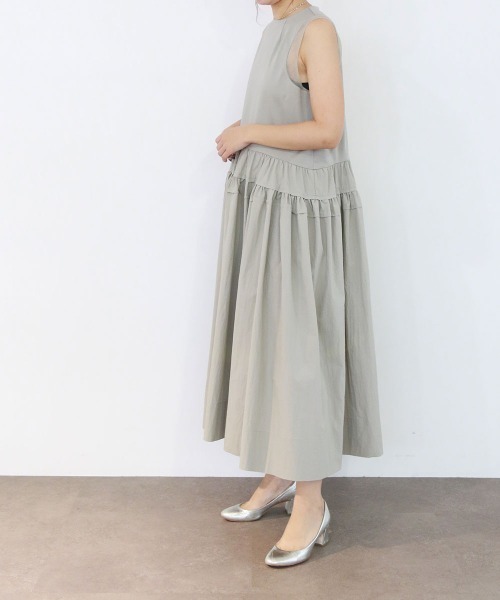 Marilyn Moon（マリリンムーン） ワンピース cut-sew docking trapeze