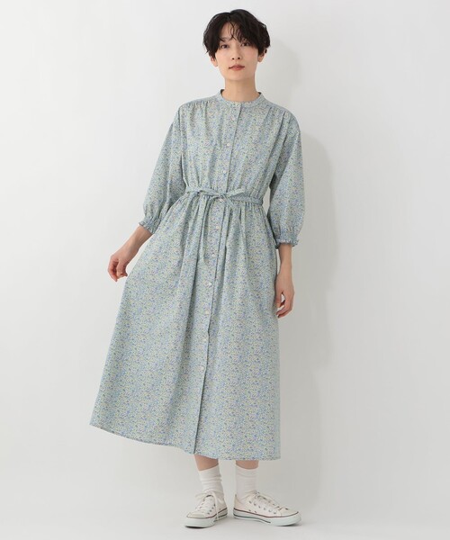 専用　アフタヌーンティーリビング 定価1.5万 リバティロングワンピース Afternoon Tea（アフタヌーンティー） ワンピース シャツワンピース