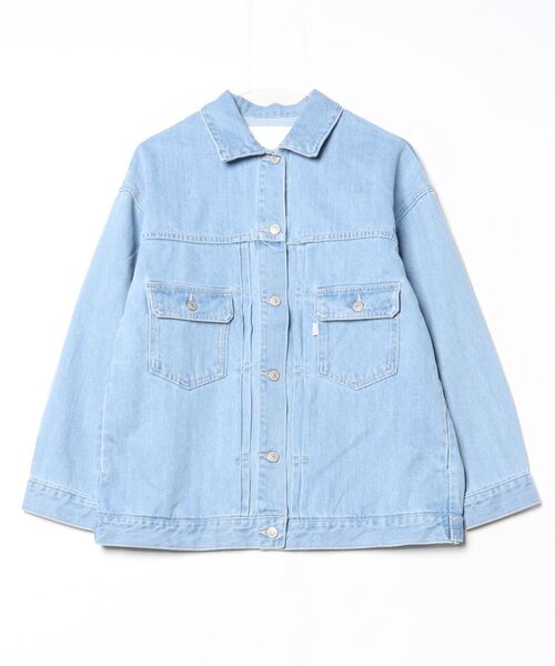SHIPS any 「SHIPS any」 デニムジャケット ONE SIZE スカイブルー