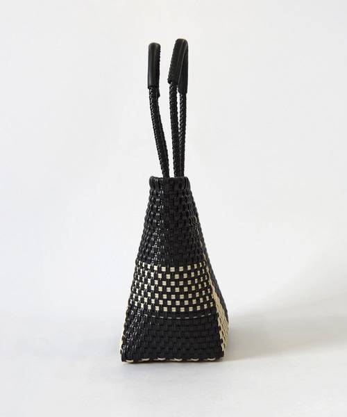 かごバッグ カゴバッグ WOVEN (ウーヴン) /エブリデイトート メキシコ製 メルカドバッグ かごバッグ レザーハンドル スモールの画像