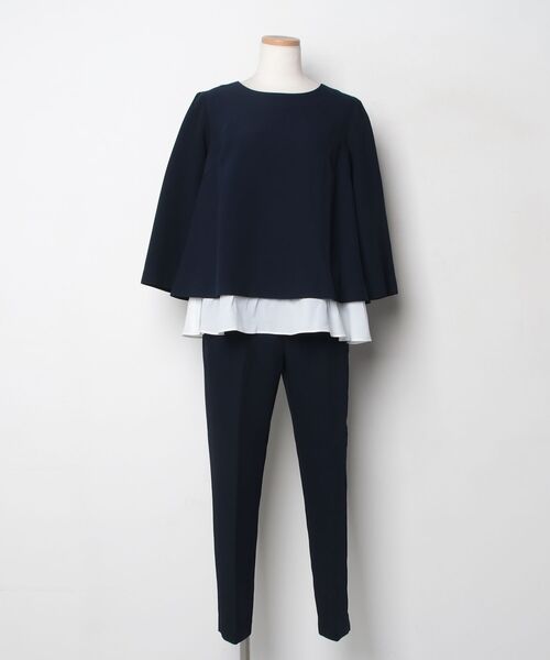 美品★DRESS LAB★パンツスーツ セットアップ ２点セット ネイビー DRESS LAB（ドレスラボ） セレモニースーツ セットアップ 卒業式