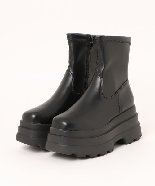 「Shoes in Closet」 ショートブーツ LL ブラック レディース_画像6