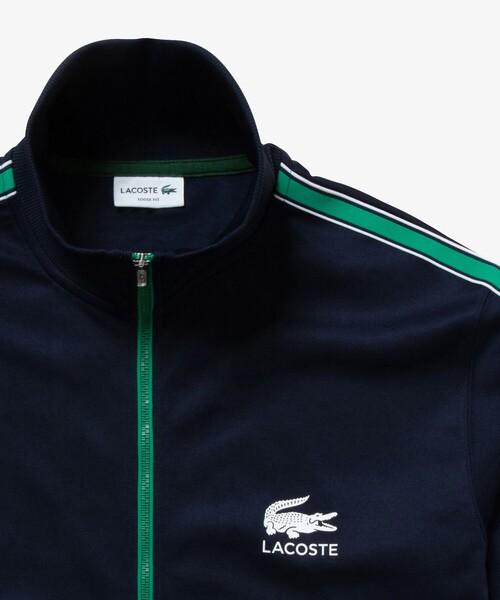 「LACOSTE」 ジャージブルゾン 5 ダークネイビー メンズ