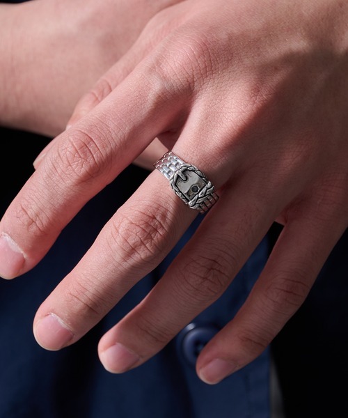 指輪 リング 「MAISON CLUB」Western Buckle Motif Ring Silver925 KUN メンズ レディースの画像