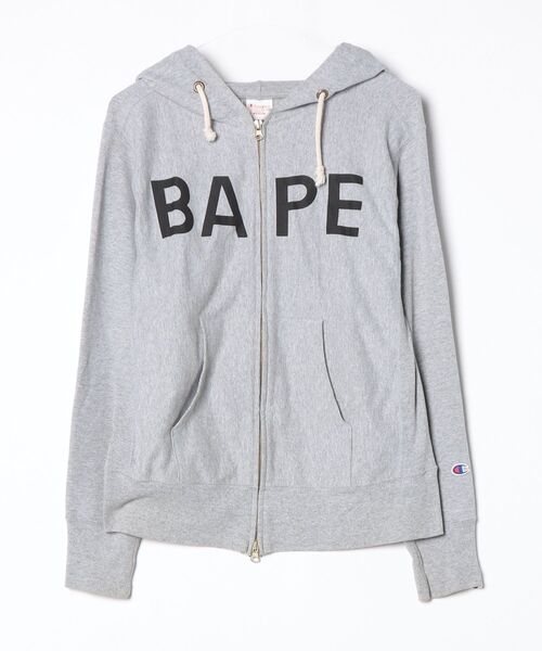 A BATHING APE（アベイシングエイプ） ジップアップパーカー「champion 