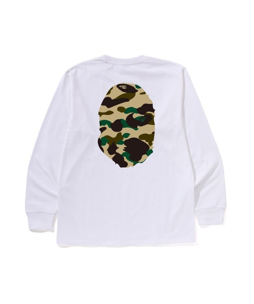 A Bathing Ape カモフラージュ柄 長袖カットソー XL A BATHING APE（アベイシングエイプ） 長袖Tシャツ LARGE ブラック