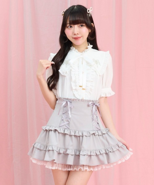 レア　Her Universe ジジ 半袖 ブラウス 魔女の宅急便 Secret Honey（シークレットハニー） ブラウス シャツ 夏 半袖