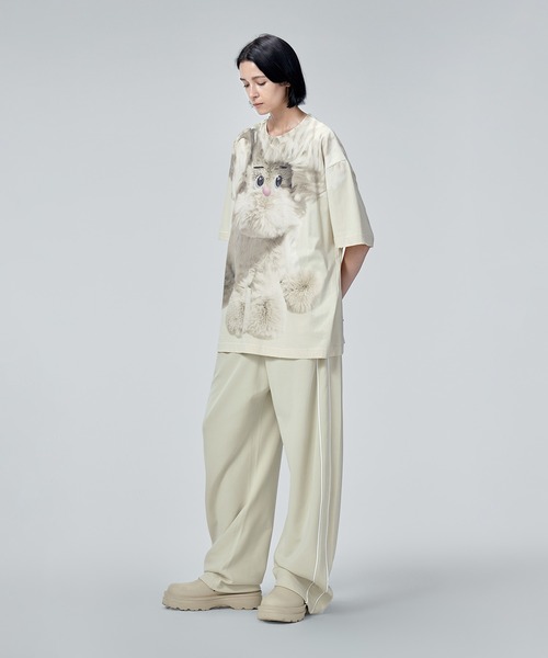 「JNBY」 スウェットパンツ 38 ホワイト レディース_画像4