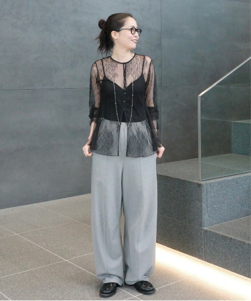 Ameri（アメリ） SEE THROUGH LACE TOP レディース : ZOZOTOWN Yahoo