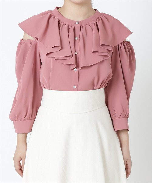 「WILLSELECTION」 7分袖ブラウス MEDIUM ブラック レディース_画像10