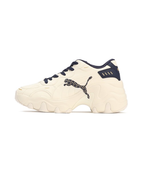 「PUMA」 ローカットスニーカー 25.0cm ベージュ系その他 レディース_画像6