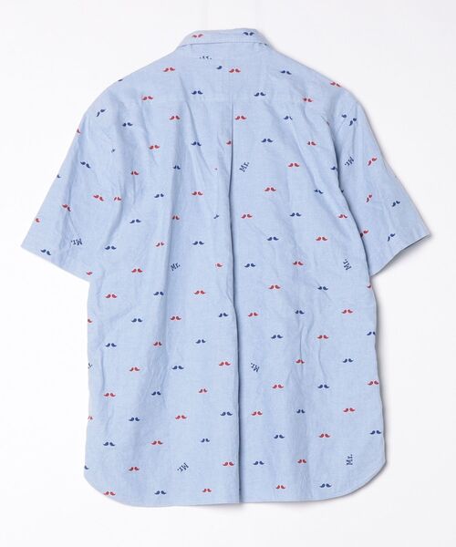 「Mr. BATHING APE」 半袖シャツ - ブルー メンズ_画像2