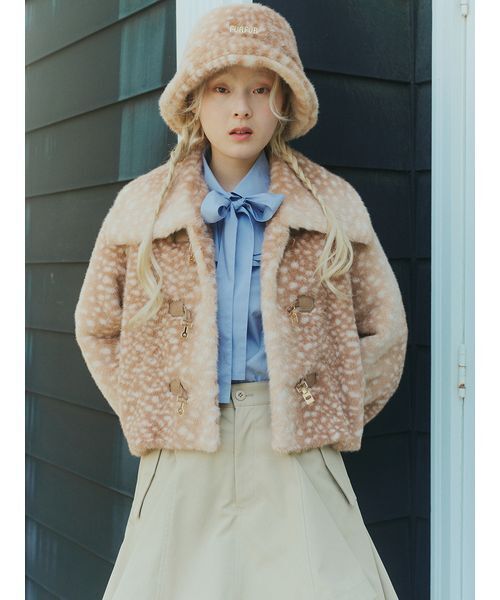 FURFUR（ファーファー） コート アウター ビッグカラーエコファー 
