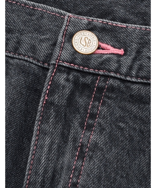 「Little sunny bite」 デニムパンツ MEDIUM ライトインディゴブルー レディース_画像8