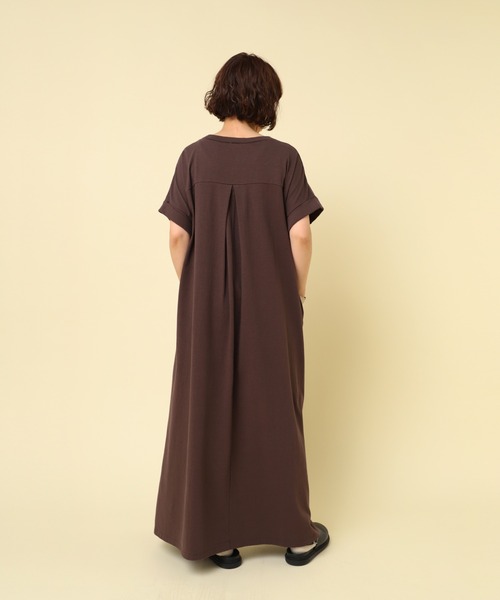 「RNA-N」 半袖ワンピース MEDIUM ブラウン レディース_画像3