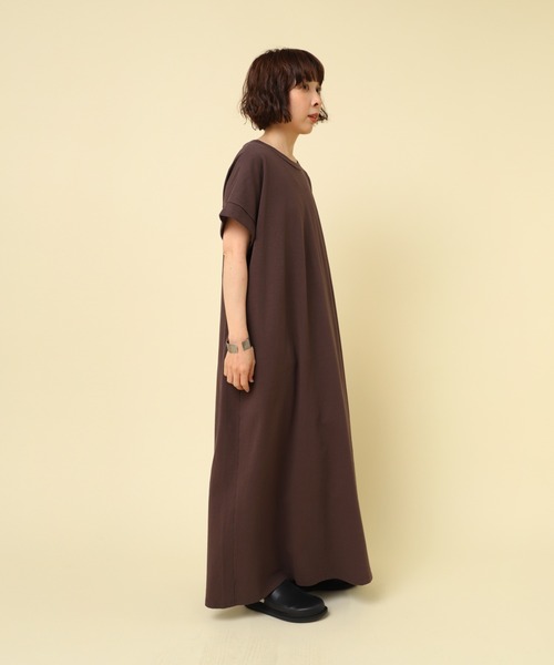 「RNA-N」 半袖ワンピース MEDIUM ブラウン レディース_画像5