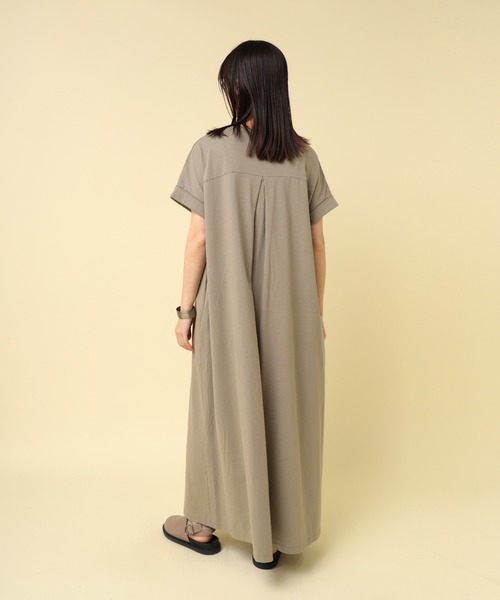 「RNA-N」 半袖ワンピース MEDIUM ブラウン レディース_画像8