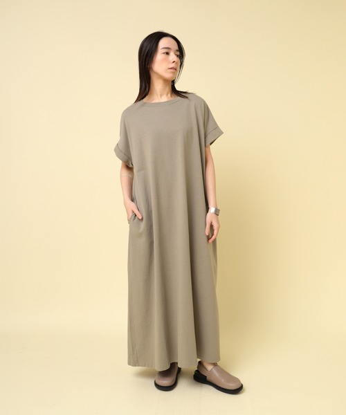 「RNA-N」 半袖ワンピース MEDIUM ブラウン レディース_画像9