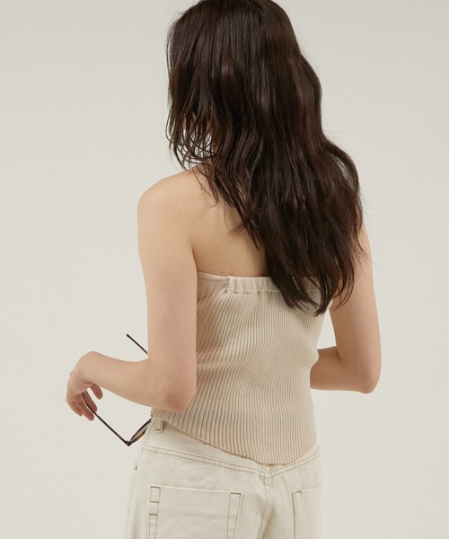 la peau de gem（ラポドゥジェム） キャミソール sheer combi halter
