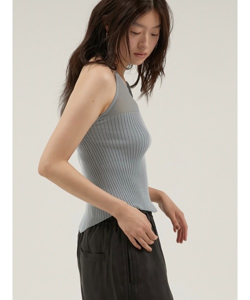 la peau de gem（ラポドゥジェム） キャミソール sheer combi halter