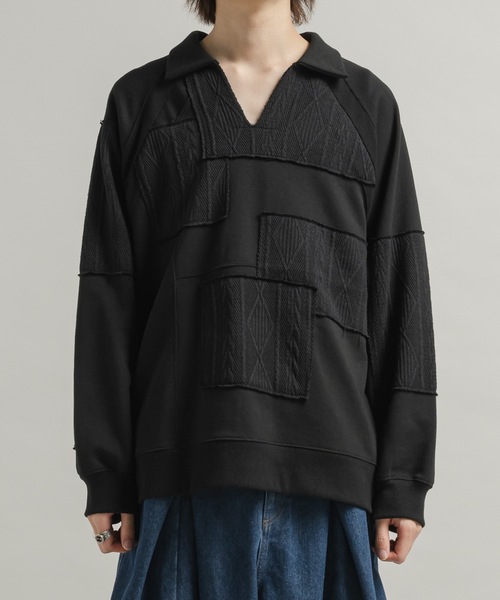 「Casper John」 長袖Tシャツ X-SMALL ネイビー メンズ_画像2