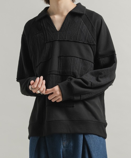 「Casper John」 長袖Tシャツ X-SMALL ネイビー メンズ_画像8