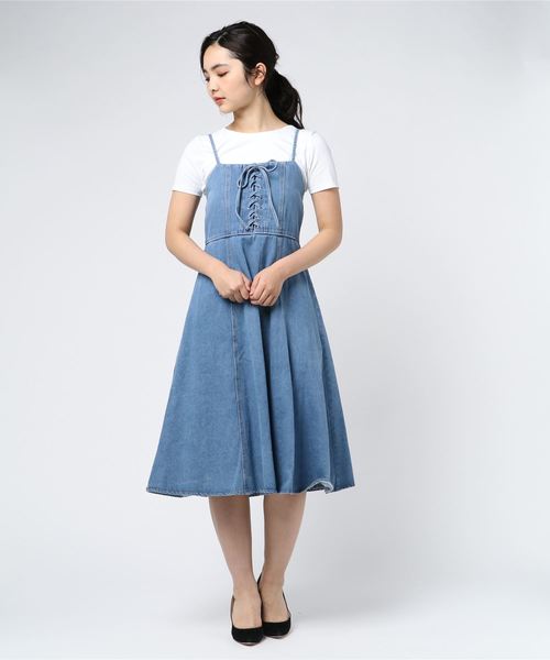 ワンピース Honky Tonk ホンキートンク ウォッシャブルデニム キャミワンピース Zozotown Paypayモール店 通販 Paypayモール