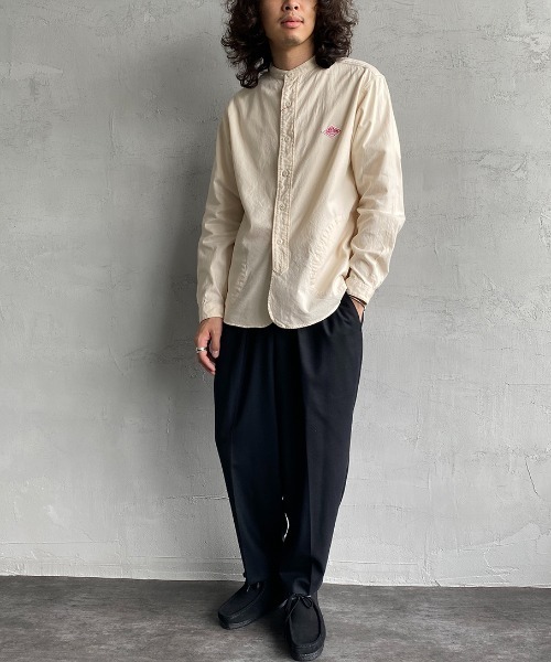 得価新品 シャツ ブラウス コットンフランネル バンドカラーシャツ ZOZOTOWN PayPayモール店 - 通販 - PayPayモール 超激安人気