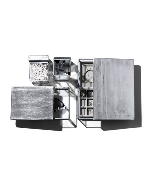 PUEBCO（プエブコ） 収納 GLASS BOX WITH RECYCLE STEEL LID Jewelry