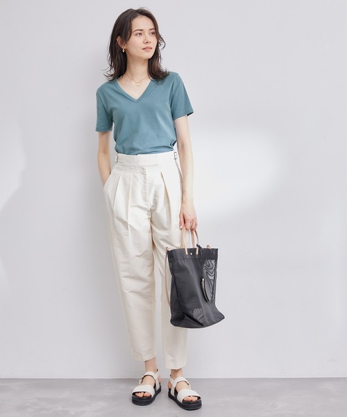 ROPE'（ロペ） tシャツ 「PETIT BATEAU（プチバトー）×ROPE'」Vネック