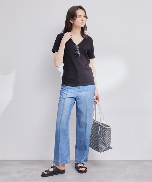 ロペです ROPE' tシャツ 「PETIT BATEAU（プチバトー）×ROPE'」VネックTEE