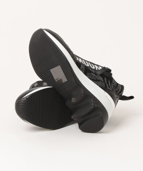 スニーカー MUUM ムーム ロゴインヒールジップアップデザイン