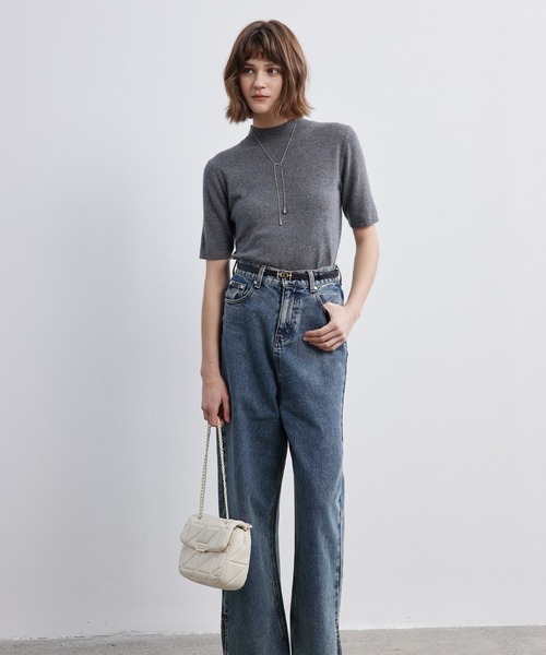 tシャツ 「ELOOPS」クルーネック フィットニットTシャツ・プルオーバー レディース メンズ tシャツ 「ELOOPS」クルーネック フィットニットTシャツ・プル