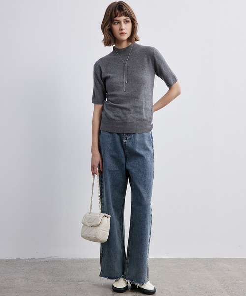 tシャツ 「ELOOPS」クルーネック フィットニットTシャツ・プルオーバー レディース メンズ tシャツ 「ELOOPS」クルーネック フィットニットTシャツ・プル