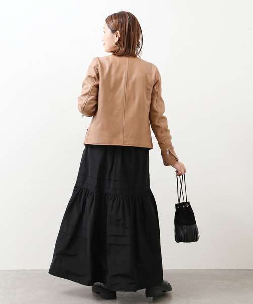 JOURNAL STANDARD」 レザージャケット MEDIUM ブラウン レディース 