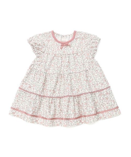 Biquette Club ワンピース 花柄ティアードワンピース キッズ 子供服