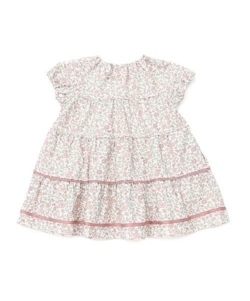 Biquette Club ワンピース 花柄ティアードワンピース キッズ 子供服 