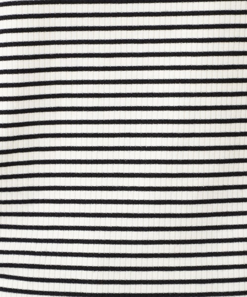 値下げ)meisme メイスムボーダーTシャツカットソー2way 背中