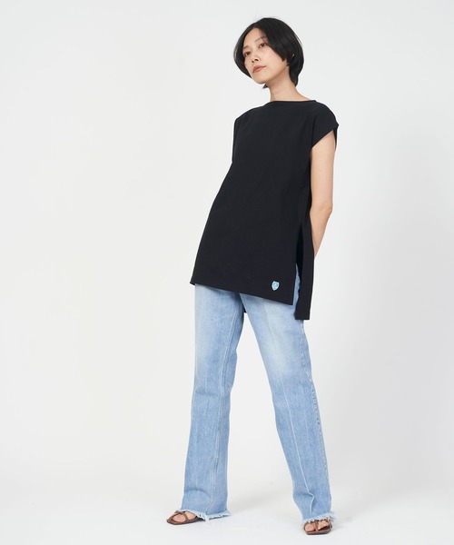 ORCIVAL／ロングスリット スリーブレス ボートネック PO ORCIVAL / ロングスリット スリーブレス ボートネック PO