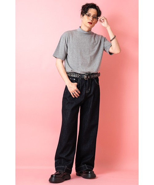 CARAT アスレティックモックネックシャツ メンズ ankoROCK tシャツ a.p.o.v. -ankoROCK's select- モックネックT