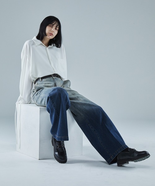 VELNUS ワイドパンツ ジーンズ 「VELNUS」Vintage design gradation