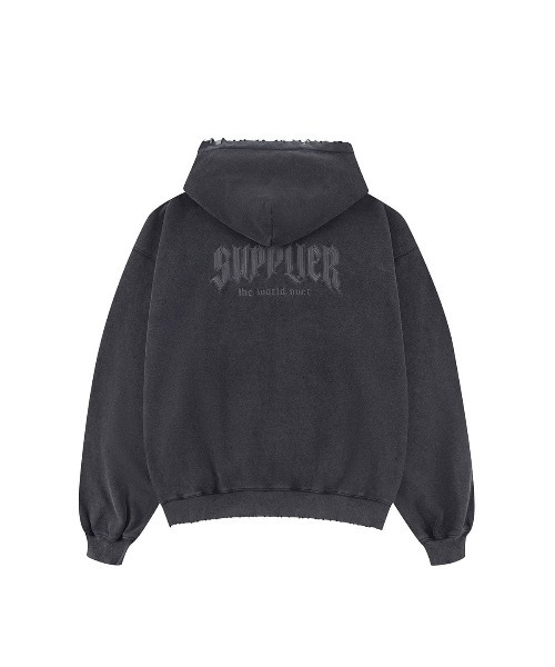 SUPPLIER パーカー フーディー｜Vintage Wash Pierced Zip