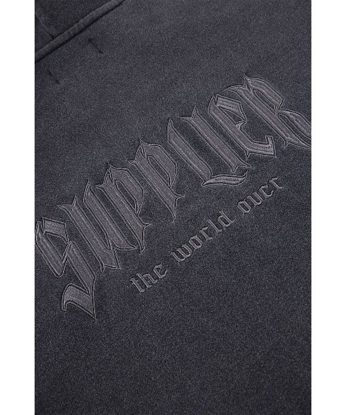 SUPPLIER パーカー フーディー｜Vintage Wash Pierced Zip