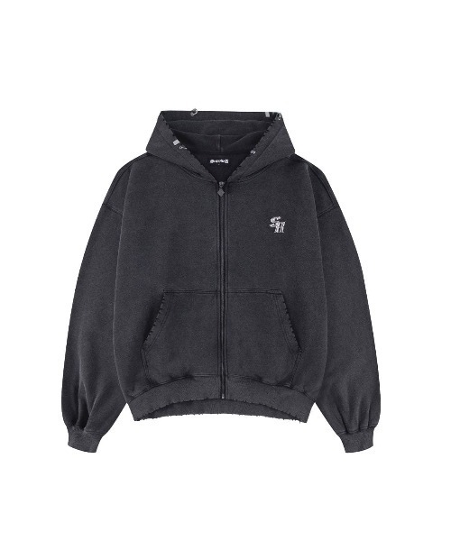 SUPPLIER パーカー フーディー｜Vintage Wash Pierced Zip